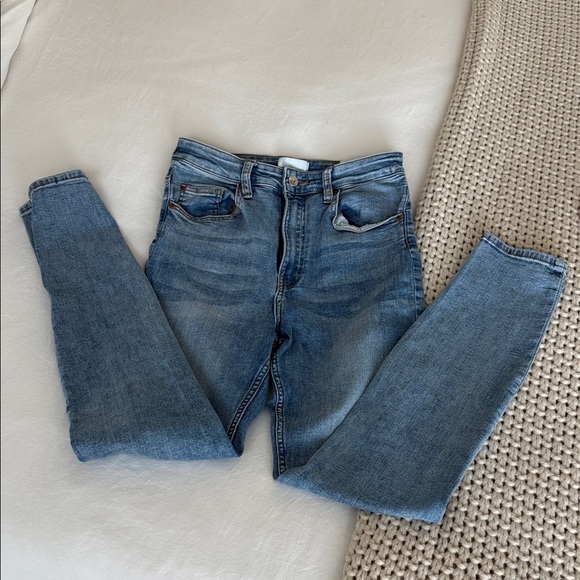 H&M Light Blue Women's Skinny Jeans - Picture 4 of 5